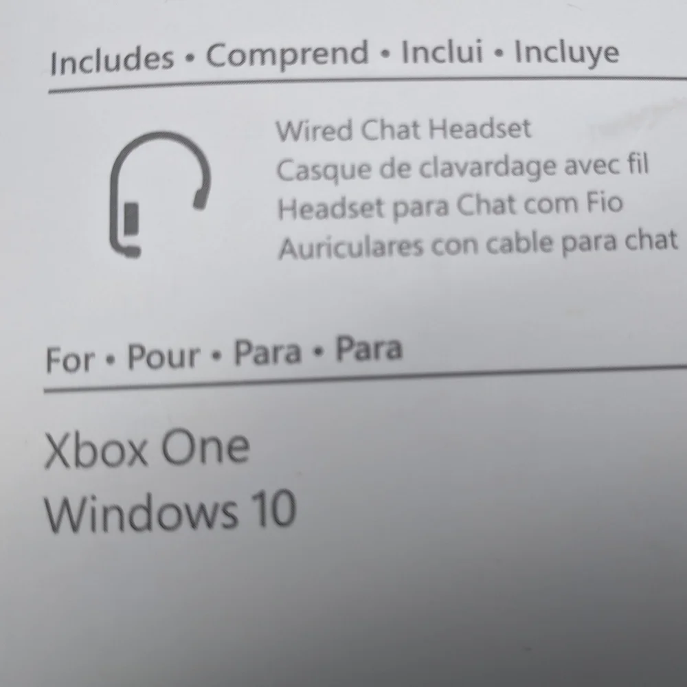 XBOX 1564 Wired Chat Headset UNOPENED - Picture 7 of 7